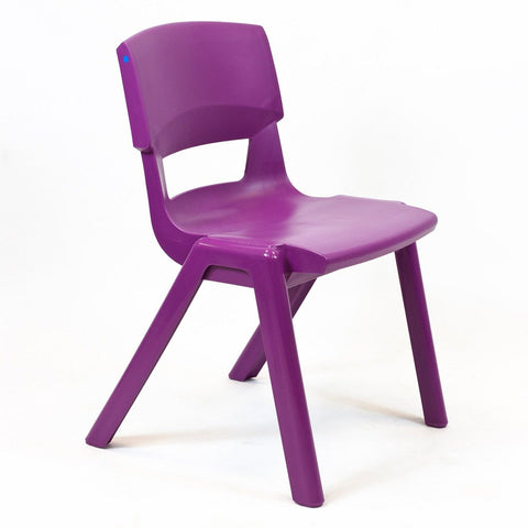 Postura+ One Piece Chair (Ages 14-18)-Classroom Chairs, Modular Seating, Seating-Grape Crush-Learning SPACE