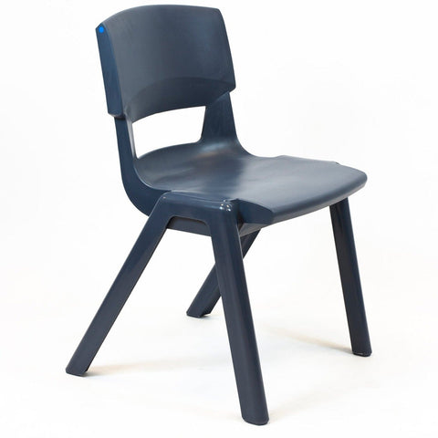 Postura+ One Piece Chair (Ages 14-18)-Classroom Chairs, Modular Seating, Seating-Slate Grey-Learning SPACE
