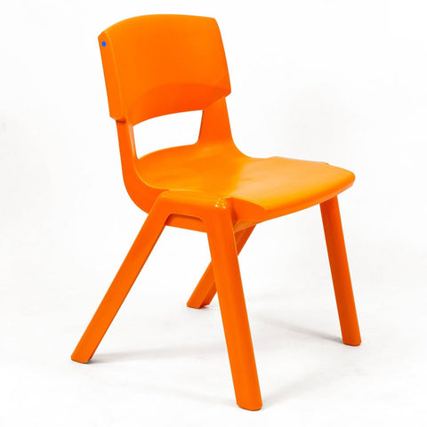 Postura+ One Piece Chair (Ages 14-18)-Classroom Chairs, Modular Seating, Seating-Tangerine Fizz-Learning SPACE