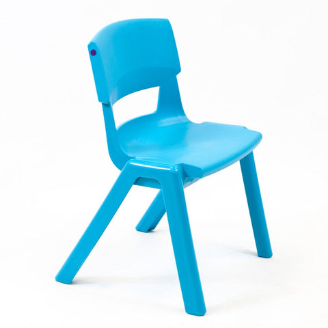 Postura+ One Piece Chair (Ages 4-5)-Classroom Chairs, Seating-Aqua Blue-Learning SPACE