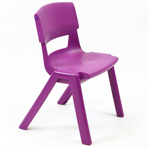 Postura+ One Piece Chair (Ages 4-5)-Classroom Chairs, Seating-Grape Crush-Learning SPACE