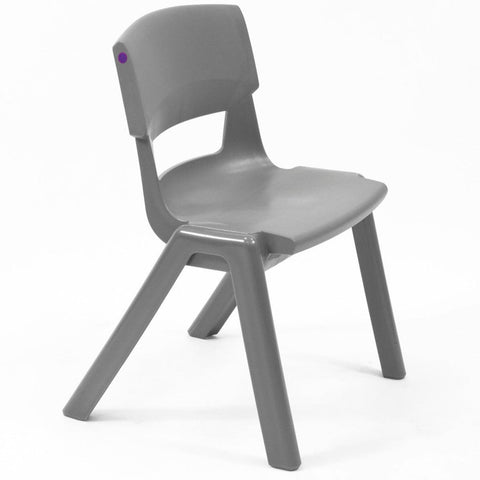 Postura+ One Piece Chair (Ages 4-5)-Classroom Chairs, Seating-Iron Grey-Learning SPACE