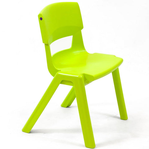 Postura+ One Piece Chair (Ages 4-5)-Classroom Chairs, Seating-Lime Zest-Learning SPACE