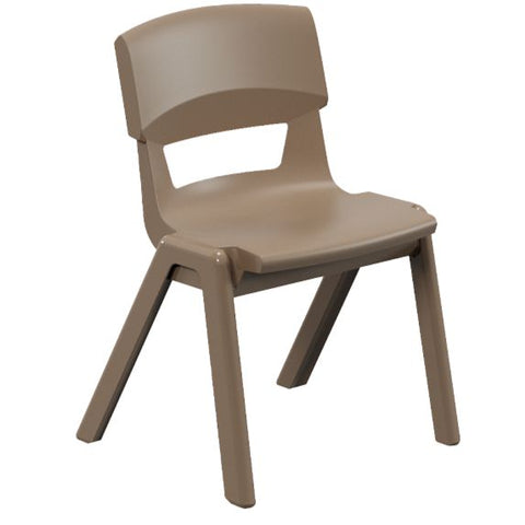 Postura+ One Piece Chair (Ages 4-5)-Classroom Chairs, Seating-Misty Brown-Learning SPACE