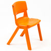 Postura+ One Piece Chair (Ages 4-5)-Classroom Chairs, Seating-Tangerine Fizz-Learning SPACE