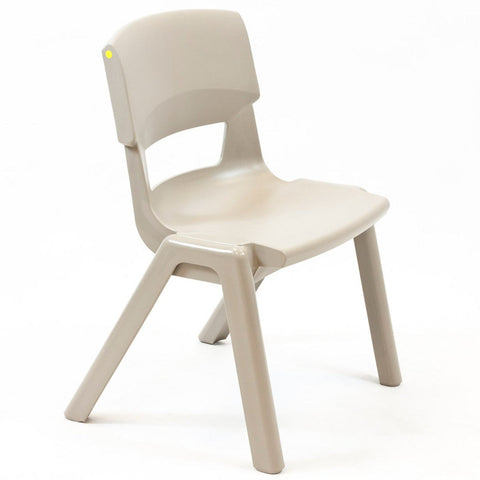 Postura+ One Piece Chair (Ages 6-7)-Chairs-Classroom Chairs, Seating-Ash Grey-Learning SPACE