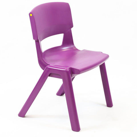 Postura+ One Piece Chair (Ages 6-7)-Chairs-Classroom Chairs, Seating-Grape Crush-Learning SPACE