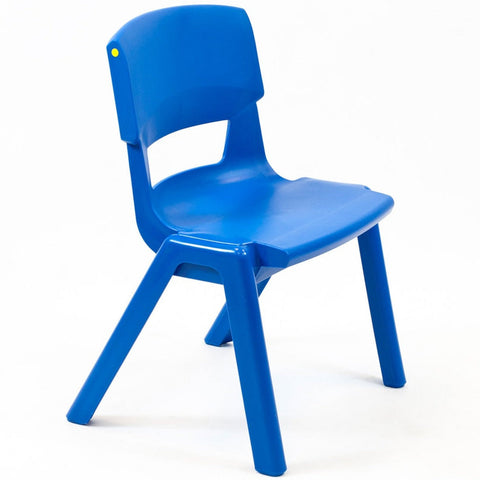 Postura+ One Piece Chair (Ages 6-7)-Chairs-Classroom Chairs, Seating-Ink Blue-Learning SPACE