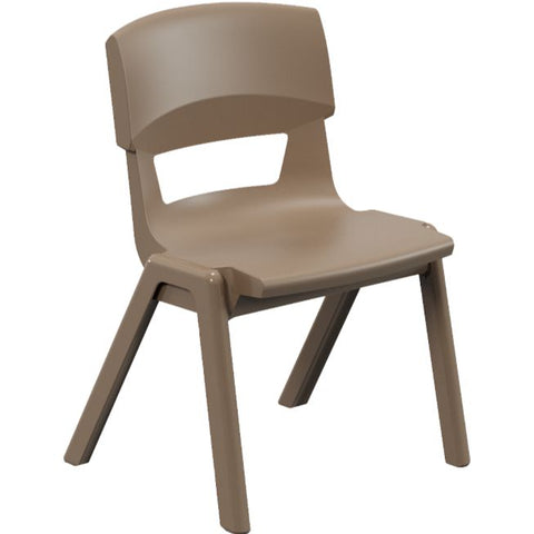 Postura+ One Piece Chair (Ages 6-7)-Chairs-Classroom Chairs, Seating-Misty Brown-Learning SPACE