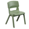Postura+ One Piece Chair (Ages 6-7)-Chairs-Classroom Chairs, Seating-Moss Green-Learning SPACE
