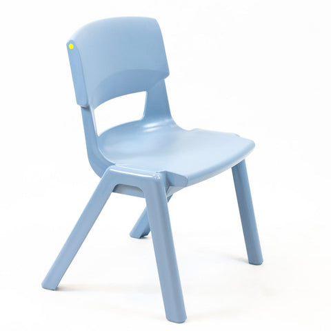 Postura+ One Piece Chair (Ages 6-7)-Chairs-Classroom Chairs, Seating-Powder Blue-Learning SPACE