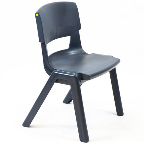 Postura+ One Piece Chair (Ages 6-7)-Chairs-Classroom Chairs, Seating-Slate Grey-Learning SPACE