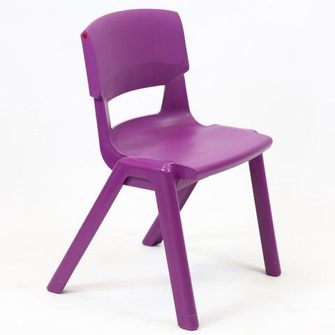 Postura+ One Piece Chair (Ages 8-10)-Classroom Chairs, Seating-Grape Crush-Learning SPACE