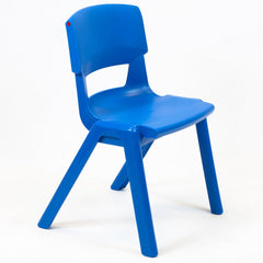 Postura+ One Piece Chair (Ages 8-10)-Classroom Chairs, Seating-Ink Blue-Learning SPACE
