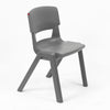 Postura+ One Piece Chair (Ages 8-10)-Classroom Chairs, Seating-Iron Grey-Learning SPACE