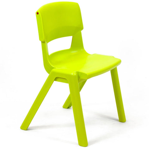 Postura+ One Piece Chair (Ages 8-10)-Classroom Chairs, Seating-Lime Zest-Learning SPACE