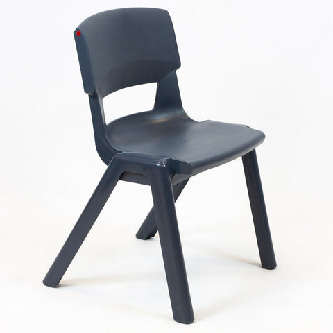 Postura+ One Piece Chair (Ages 8-10)-Classroom Chairs, Seating-Slate Grey-Learning SPACE