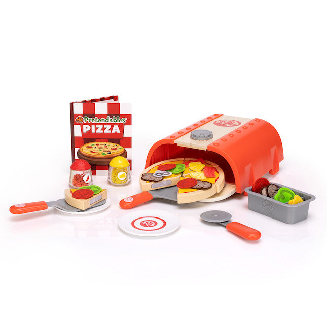 Pretendables Pizza Oven Set-Early years Games & Toys, Fat Brain Toys, Games & Toys, Gifts For 3-5 Years Old, Kitchens & Shops & School, Play Food, Play Kitchen Accessories, Pretend play-Learning SPACE