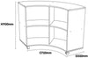 Quarter Round Unit Curve Out-Bookcases, Calmer Classrooms, Classroom Displays, Helps With, Reading Area, Storage-Learning SPACE
