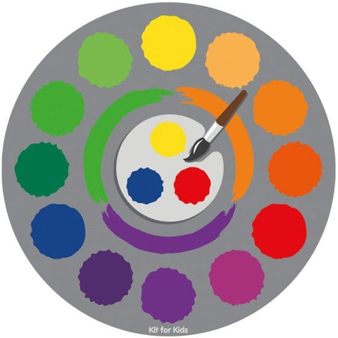 Rainbow™ Colour Wheel 2m Carpet-Counting Numbers & Colour, Kit For Kids, Mats & Rugs, Multi-Colour, Rugs-Learning SPACE