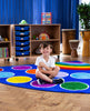 Rainbow™ Corner Placement 2x2m Carpet-Corner & Semi-Circle, Kit For Kids, Mats & Rugs, Multi-Colour, Placement Carpets, Rainbow Theme Sensory Room, Rugs-Learning SPACE