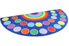 Rainbow™ Semi-Circle Placement 3x1.5m Carpet-Corner & Semi-Circle, Kit For Kids, Mats & Rugs, Multi-Colour, Placement Carpets, Rainbow Theme Sensory Room, Rugs-Large-Learning SPACE