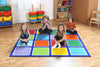 Rainbow™ Square Placement Carpet 2x2m-Kit For Kids, Mats & Rugs, Multi-Colour, Placement Carpets, Rainbow Theme Sensory Room, Rugs, Square-Learning SPACE