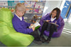 Reading Seat - Large Bean Bag-AllSensory, Bean Bags, Bean Bags & Cushions, Eden Learning Spaces, Matrix Group, Nurture Room, Teenage & Adult Sensory Gifts-Learning SPACE