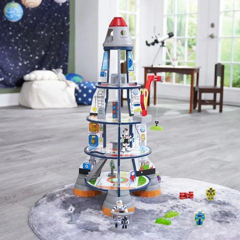 Rocket Ship Play Set-Early years Games & Toys, Games & Toys, Gifts For 3-5 Years Old, Imaginative Play, Kidkraft Toys, Outer Space, Primary Games & Toys, S.T.E.M, Small World, Stock-Learning SPACE