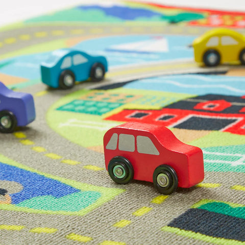 Rug - Round the Town Road-Cars & Transport, Imaginative Play, Mats & Rugs, Rugs, Sensory Flooring, Small World, Stock-Learning SPACE