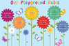 Rules - Flowers Outdoor Sign-Additional Need, Bullying, Calmer Classrooms, Classroom Displays, Forest School & Outdoor Garden Equipment, Helps With, Inspirational Playgrounds, Playground Equipment, Playground Wall Art & Signs, PSHE, Social Emotional Learning, Stock-Learning SPACE