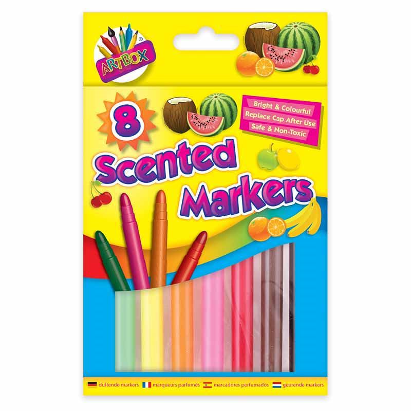 Scented Thick Jumbo Markers 8 Pack-AllSensory, Arts & Crafts, Drawing & Easels, Early Arts & Crafts, Handwriting, Primary Arts & Crafts, Primary Literacy, Sensory Processing Disorder, Sensory Smells-Learning SPACE