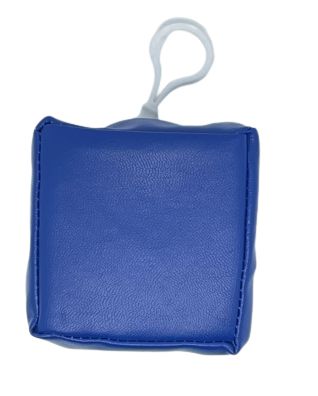 Senseez Attachable Blue Square Vibrating Key Chain-AllSensory, Calming and Relaxation, Helps With, Sensory Seeking, Vibration & Massage-Learning SPACE