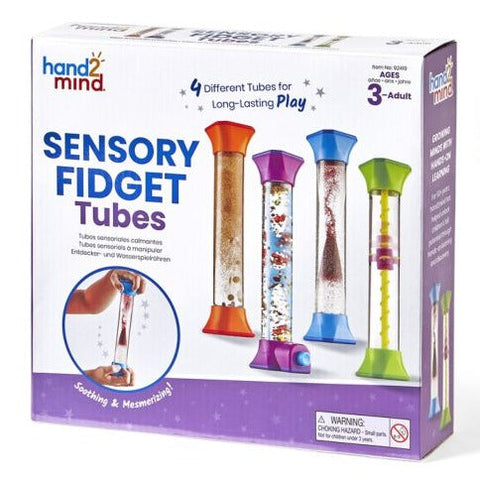 Sensory Fidget Tubes Set-AllSensory, Calming and Relaxation, Cause & Effect Toys, Fidget, Helps With, Learning Resources, Sensory Seeking, Visual Sensory Toys-Learning SPACE