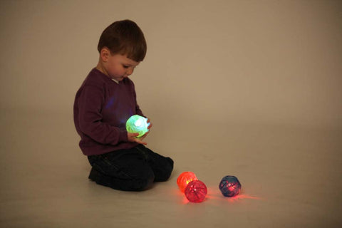 Sensory Light Ball Set-AllSensory, Early Years Sensory Play, Sensory Balls, Sensory Light Up Toys, Stock, Tactile Toys & Books, TickiT-Learning SPACE
