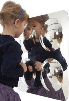 Sensory Mirror - With 4 Domes - Large - 490mm-AllSensory, Baby Sensory Toys, Early Years Sensory Play, Sensory Mirrors, Sensory Seeking, Stock, TickiT-Learning SPACE