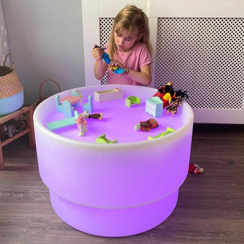 Sensory Mood Discovery Table-Light Boxes, Round, Stock, Table, TickiT, Underwater Sensory Room-Learning SPACE