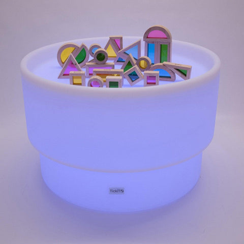 Sensory Mood Discovery Table-Light Boxes, Round, Stock, Table, TickiT, Underwater Sensory Room-Learning SPACE