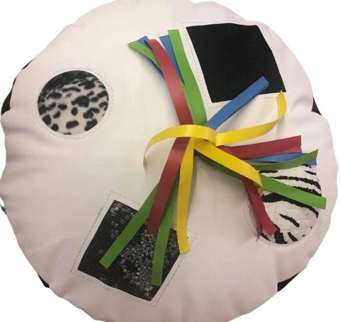 Sensory Pouffe-AllSensory, Baby Sensory Toys, Baby Soft Play and Mirrors, Comfort Toys, Matrix Group, Soft Play Sets, Tactile Toys & Books-Black/ White-Learning SPACE