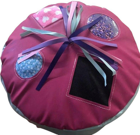 Sensory Pouffe-AllSensory, Baby Sensory Toys, Baby Soft Play and Mirrors, Comfort Toys, Matrix Group, Soft Play Sets, Tactile Toys & Books-Pink-Learning SPACE