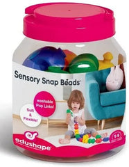 Sensory Snap Beads-Additional Need, AllSensory, Arts & Crafts, Baby & Toddler Gifts, Baby Arts & Crafts, Baby Sensory Toys, Craft Activities & Kits, Early Arts & Crafts, Edushape Toys, Fine Motor Skills, Gifts For 1 Year Olds, Helps With, Sensory Seeking, Stock, Tactile Toys & Books-Learning SPACE