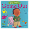 Sign About Going Out (Board Book)-Additional Need, Baby Books & Posters, Childs Play, communication, Communication Games & Aids, Deaf & Hard of Hearing, Early Years Books & Posters, Life Skills, Neuro Diversity, Planning And Daily Structure, Primary Books & Posters, Primary Literacy, PSHE, Schedules & Routines, Specialised Books, Stock-Learning SPACE