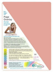 Single A4 Tinted Coloured Page Overlay - For help with Dyslexia and Reading-Dyslexia, Early Years Literacy, Learning Difficulties, Learning Resources, Matrix Group, Neuro Diversity-Pink-Learning SPACE