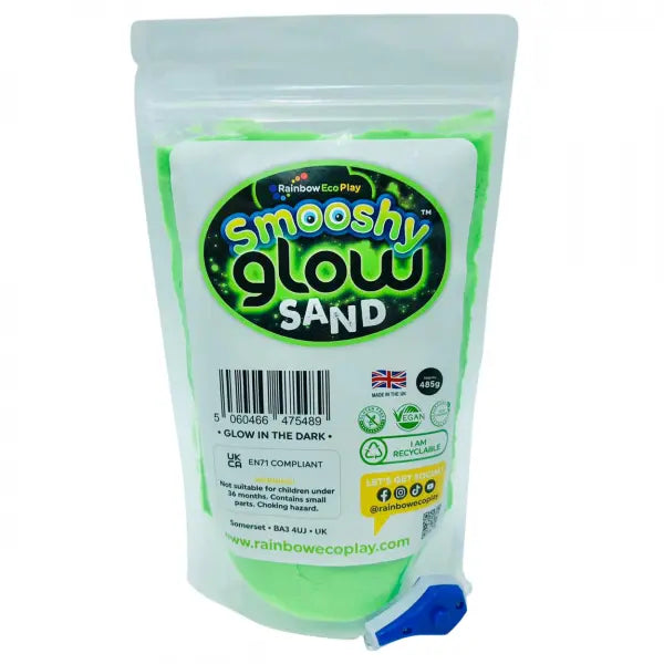 Smooshy Glow Sand 485g Resealable Pouch-AllSensory, Art Materials, Arts & Crafts, Baby Bath. Water & Sand Toys, Cerebral Palsy, Early Arts & Crafts, Eco Friendly, Glow in the Dark, Messy Play, Primary Arts & Crafts, Rainbow Eco Play, S.T.E.M, Sand, Science Activities, Sensory Processing Disorder, Tactile Toys & Books, Water & Sand Toys-Learning SPACE