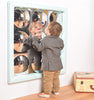 Soft Frame Mirror with 9 Dome Bubbles (840mm)-AllSensory, Gifts For 1 Year Olds, Helps With, Matrix Group, Padding for Floors and Walls, Sensory Mirrors, Sensory Seeking, Soft Frame Mirrors, Wall Padding-Learning SPACE