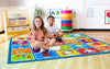 Square Alphabet 2x2m Carpet-Educational Carpet, Kit For Kids, Learn Alphabet & Phonics, Mats & Rugs, Multi-Colour, Placement Carpets, Rugs, Square-Learning SPACE