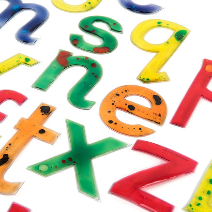 Squidgy Sparkle Gel Lowercase Letters 26pk-Additional Need, Additional Support, AllSensory, Early Years Literacy, Helps With, Learn Alphabet & Phonics, Learning Difficulties, Light Box Accessories, Primary Literacy, Sensory Seeking, Stock, TTS Toys, Visual Sensory Toys-Learning SPACE
