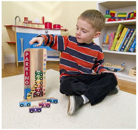 Stack & Count Parking Garage-Cars & Transport, Counting Numbers & Colour, Early Years Maths, Imaginative Play, Maths, Primary Maths, Small World, Stacking Toys & Sorting Toys, Stock-Learning SPACE
