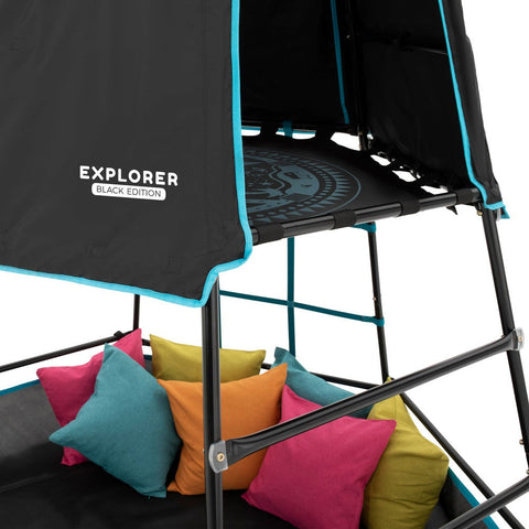 TP Explorer Metal Climbing Frame (Black Edition)-Additional Need, Gross Motor and Balance Skills, Helps With, Outdoor Climbing Frames, Playground Equipment, Seasons, Summer, TP Toys-Learning SPACE