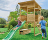 TP Tree Tops Wooden Tower Playhouse-Outdoor Climbing Frames, Outdoor Slides, Play Houses, Playground Equipment, Playhouses, TP Toys-Learning SPACE